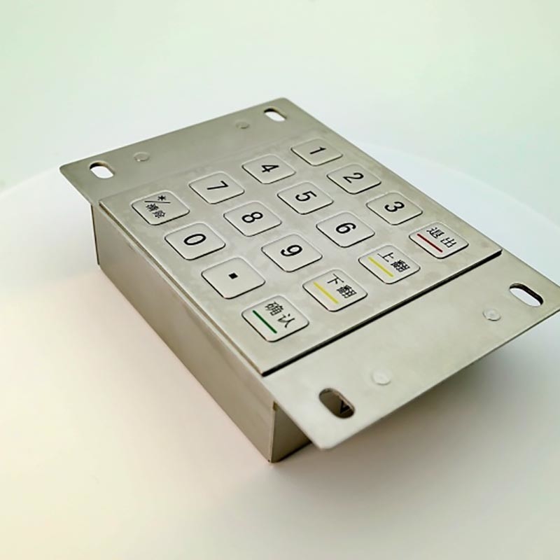 IP65 de aço inoxidável impermeável cifrou PPE Pin Pad do metal 16 chaves para o quiosque do pagamento