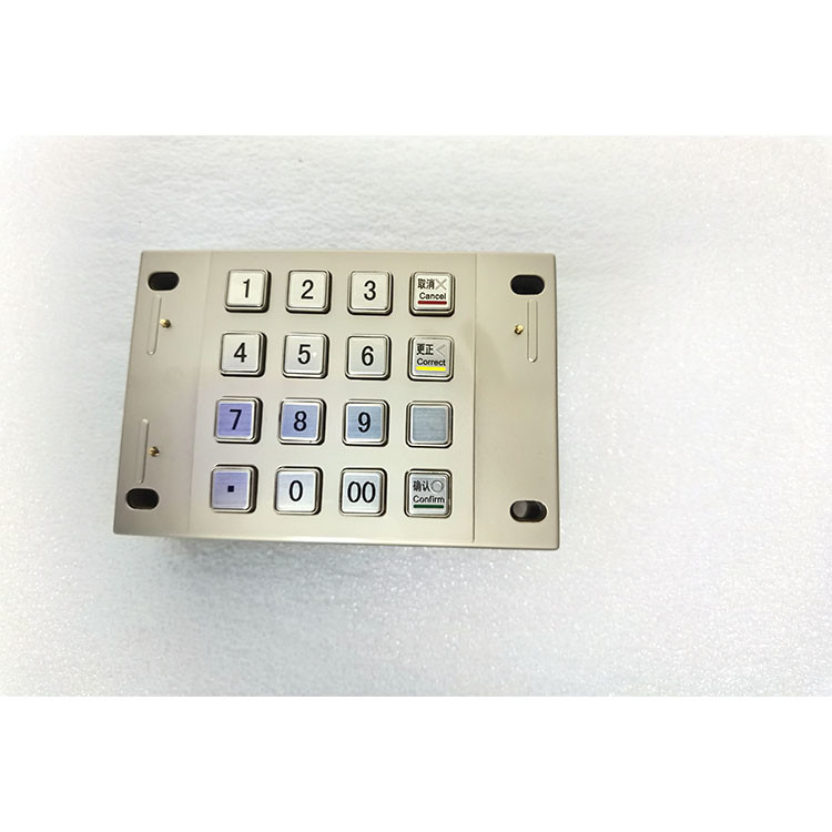 Metal certificado do PPE Pin Pad Cash Payment Kiosk do DES 3DES ATM do PCI 4,0 com 16 chaves