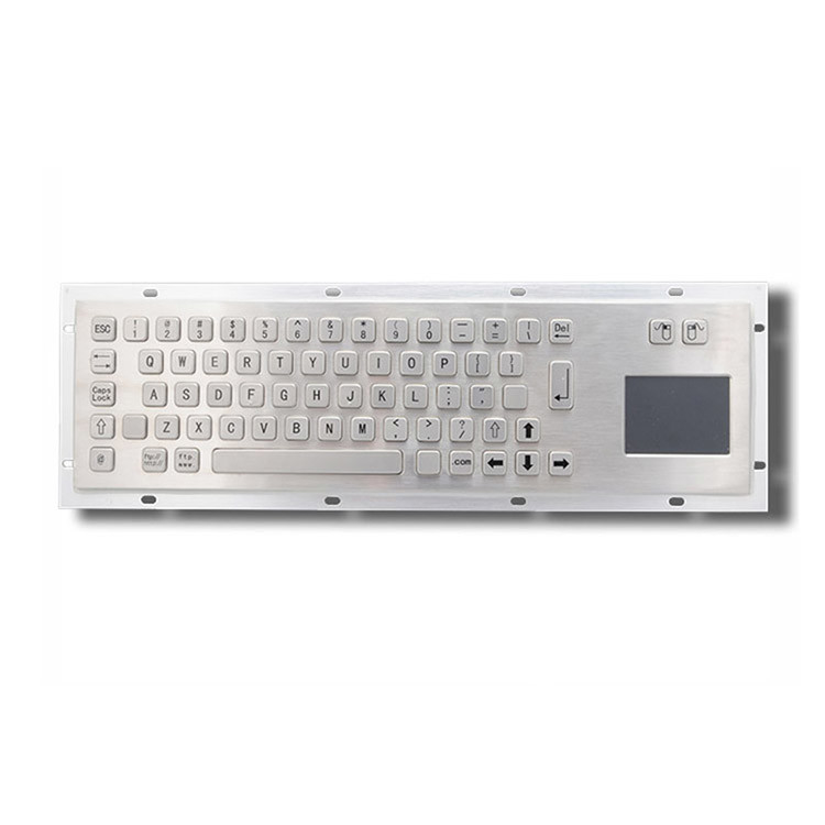 teclado industrial com fio com touchpad US Layout Painel frontal Dimensão 392 X 110 mm