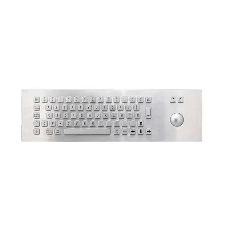 Self-Service Kiosk 65 Chaves Painel de montagem Industrial IP65 teclado de aço inoxidável com bola de pista