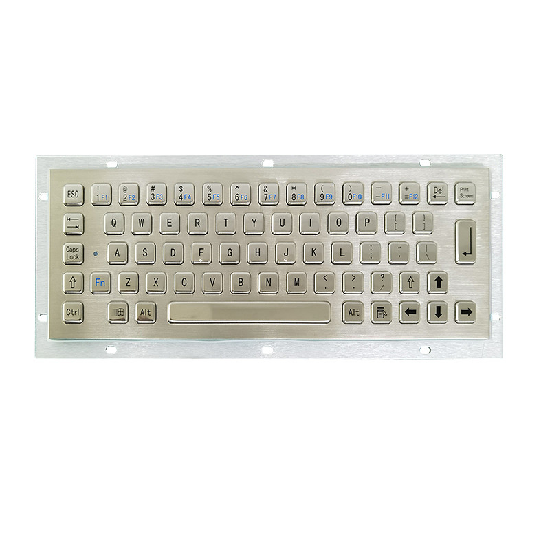 65 teclas IP65 teclado de grau médico à prova de pó teclado de aço inoxidável de metal com interface USB