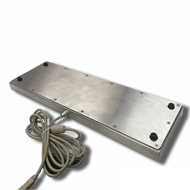 65 teclas Desktop IK07 IP65 teclado industrial de aço inoxidável com trackball para quiosque self-service
