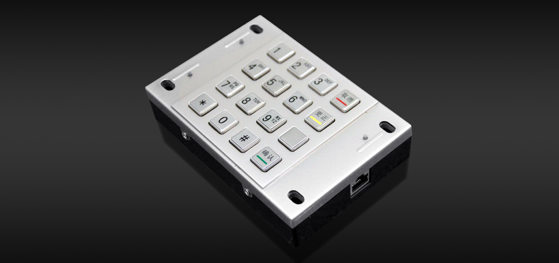 FCC de RoHS 87,5 x 91.5mm 1.2KG ATM Pin Pad Bank Machine Keypad